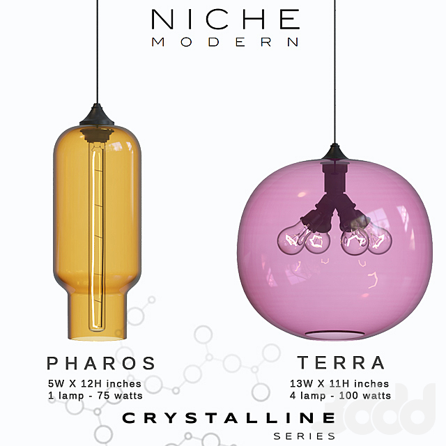 
                                                                                                            Подвесные светильники Niche Crystalline - 4
                                                    