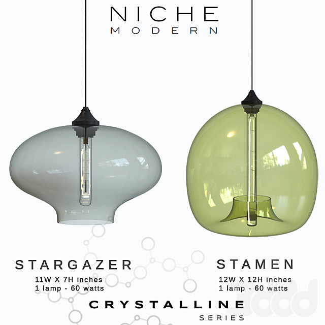 
                                                                                                            Подвесные светильники Niche Crystalline - 4
                                                    