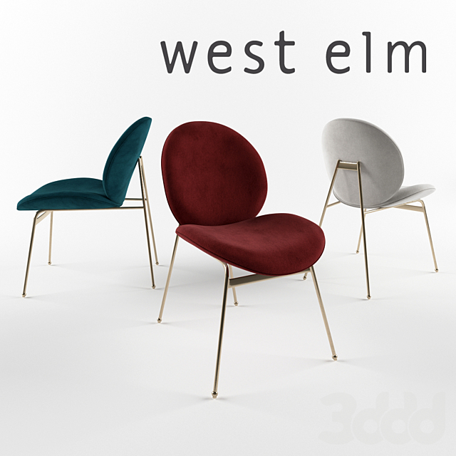 3d модели, West elm Jane Dining Chair, west elm скачать.