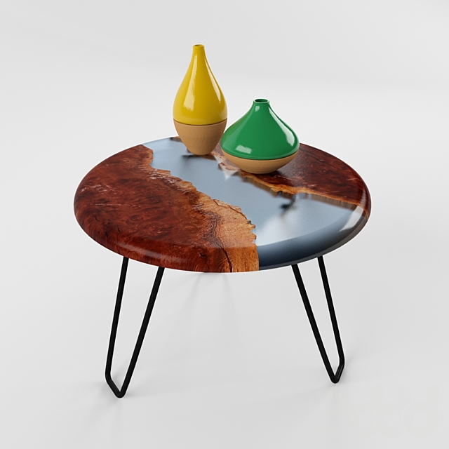 3d модели Столы Round Resin Table, Round Resin Table