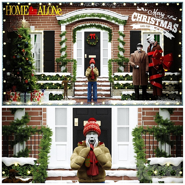 
                                                                                                            Christmas Showcase of clothing store "Home Alone"
                                                    