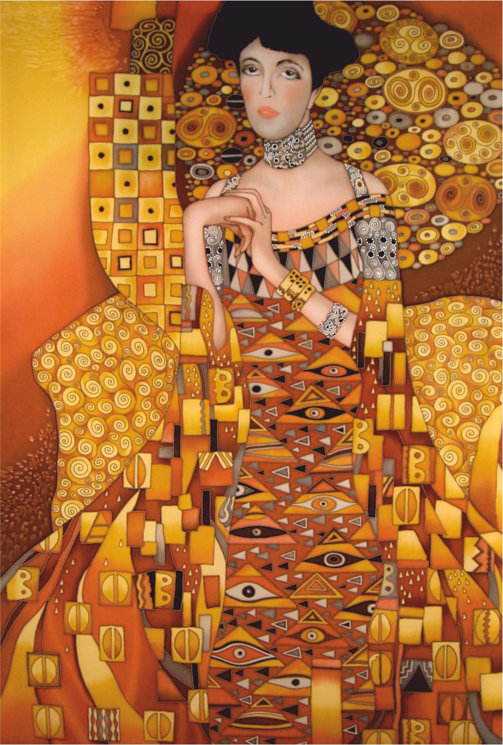 Золотая женщина картина